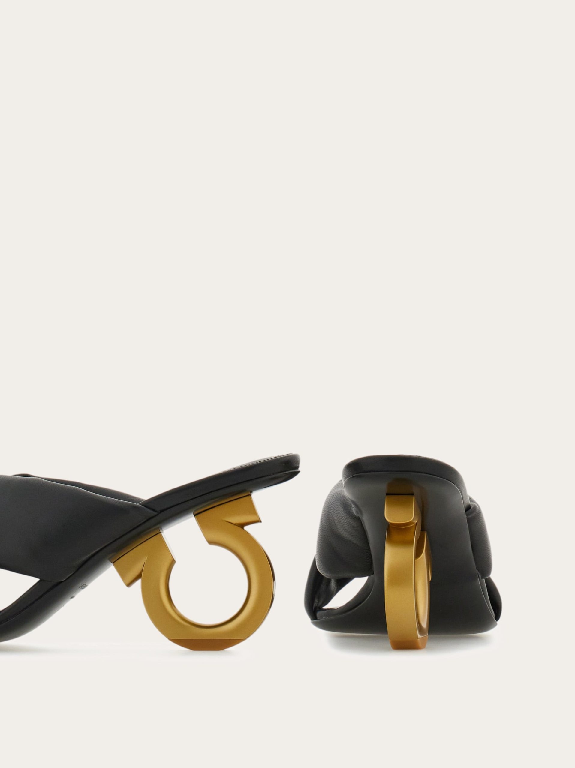 Ferragamo Padded sandal with Gancini heel - Image 7